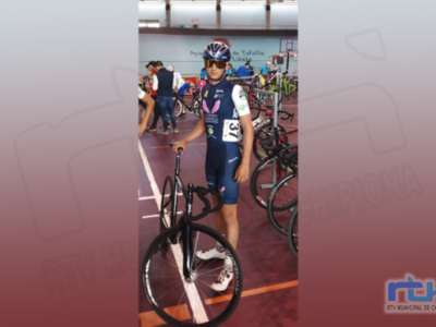 El ciclista chipionero Manuel Rodríguez se sitúa en estos momentos tercero en la general de la Liga Nacional Cadete de Ciclismo 