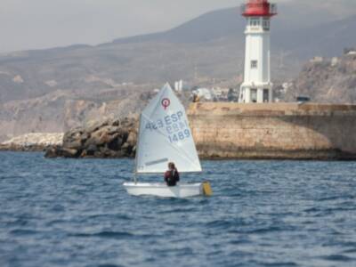 El Náutico Sevilla, podio en el Campeonato de Andalucía de la clase Optimist