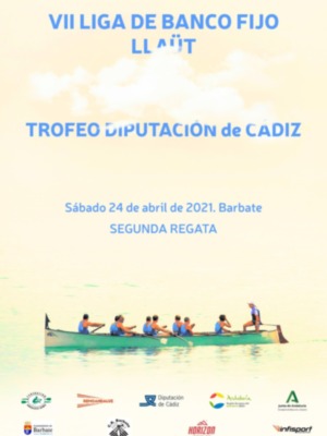 Barbate, sede de la segunda regata de la Liga Andaluza de banco fijo en llaut, con participación de Cádiz, Málaga y Sevilla