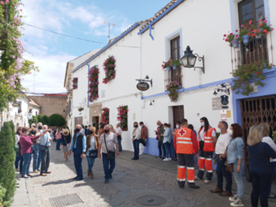 Escrupulosas medidas sanitarias a los visitantes de los patios de Córdoba.