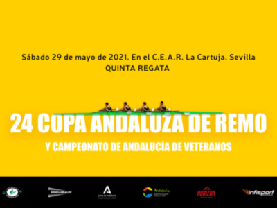 Quinta regata de la Copa de Andalucía de remo en banco móvil y Campeonato de Andalucía de veteranos