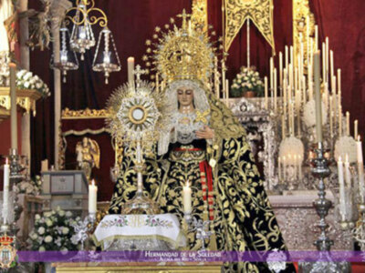 Función Solemne en la Plaza del Calvario de Alcalá del Río por su XXV Aniversario de Coronación.