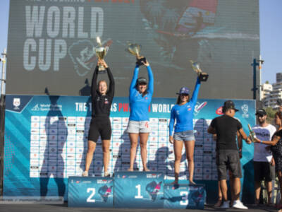 Podio para el Náutico Sevilla en la Copa del Mundo PWA de Foil