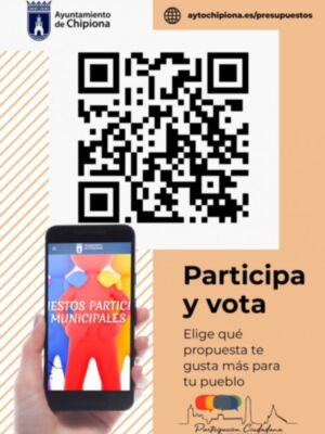 El día 9 de julio comenzará la votación telemática de las propuestas presentadas a los Presupuestos Participativos de Chipiona