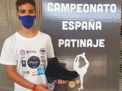El joven patinador Daniel Rodríguez vuelve con buen sabor de boca de su debut en un campeonato nacional que ha tenido un altísimo nivel