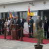 El Ayuntamiento de Chipiona y la Guardia Civil homenajean a la Bandera de España en el Día de la Hispanidad 
