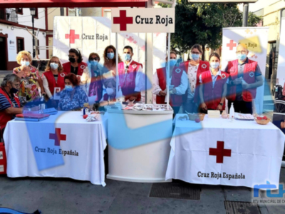 Cruz Roja de Chipiona celebra el Día de la Banderita agradeciendo a personas, entidades y empresas su colaboración durante la pandemia