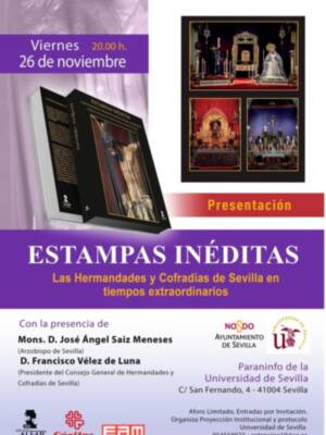 El viernes 26 de noviembre de 2021 a las 20:00 horas en el Paraninfo de la Universidad de Sevilla tendrá lugar la presentación del libro "Estampas Iné