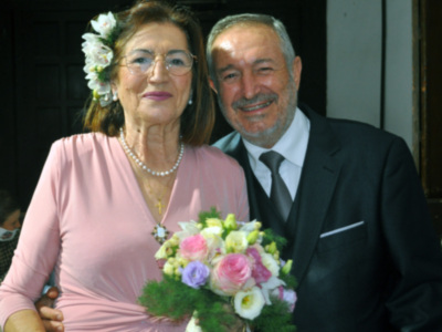 Bodas de oro matrimoniales en Chipiona de Gaspar  Pérez y Mari Pepa Mellado