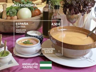 Correos emite un sello dedicado al Gazpacho coincidiendo con el Día de Andalucía