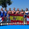 Cinco medallas para el remo sevillano en la Copa de la Juventud