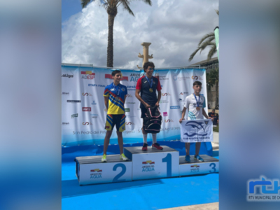 El joven chipionero Antonio Luis López Díaz se proclama subcampeón en la Copa de España de Aguas Abiertas
