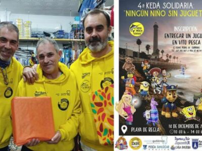 El 18 de diciembre se celebrará la Kedá Solidaria de pesca ‘Ningún niño sin juguete’