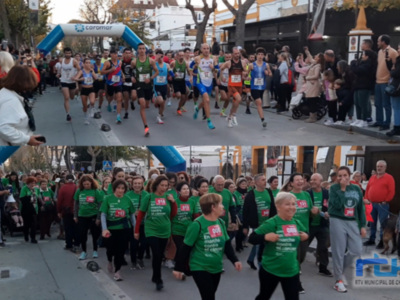 Casi 500 participantes en una gran fiesta del deporte de Chipiona que unía la histórica Carrera San Silvestre y la marcha contra el cáncer