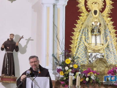 El pregón del Guardián del Santuario de Regla Fray Juan José Rodríguez y la presentación del cartel inician los actos de la Romería del Pinar 2023