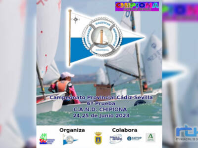 Chipiona sede este fin de semana de la última prueba del Campeonato Provincial Cádiz-Sevilla de Vela en clase Óptimist