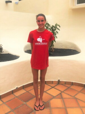 Billete para el Mundial infantil del Club Natación Sincro Sevilla