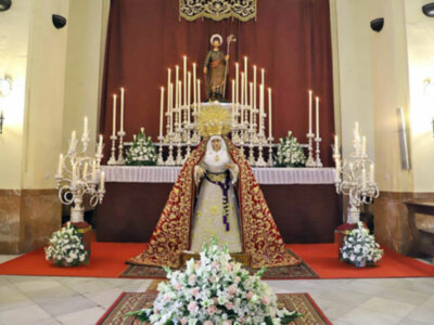 Entrega de Fajín Honorario a Nuestra Señora de los Dolores de la Hermandad de San José Obrero de Sevilla