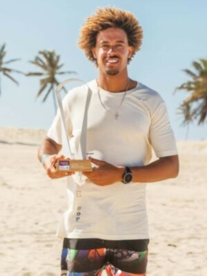 Matchu Lopes, subcampeón de la Copa del Mundo de kitesurf
