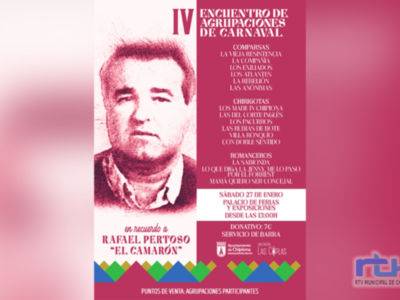 El ‘Memorial Rafael Pertoso El Camarón’ comenzará a mediodía el 27 de enero y ofrecerá la actuación de todas las agrupaciones y romanceros