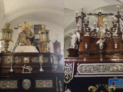 La Hermandad del Cristo de las Misericordias ultima los detalles para sus salidas procesionales del Miércoles y el Viernes Santo en Chipiona