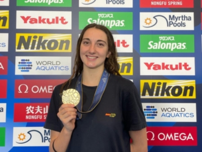Marina García Polo: “Gracias al Club Natación Sincro Sevilla estamos aquí y vamos a ir a los Juegos”