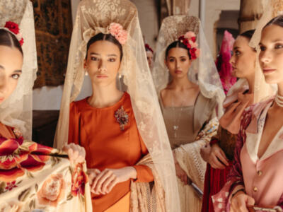 Mantilla blanca, editorial de moda en la Casa Palacio Marqués de Pickman