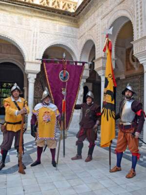 Desfile del Tercio de Olivares homenaje a Diego Velazquez en Sevilla