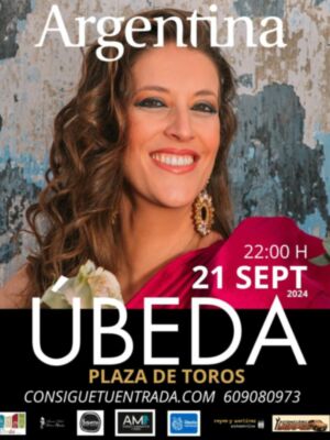 LA CANTANTE ARGENTINA ACTUARÁ EN EL COSO DE SAN NICASIO EL PRÓXIMO 21 de SEPTIEMBRE