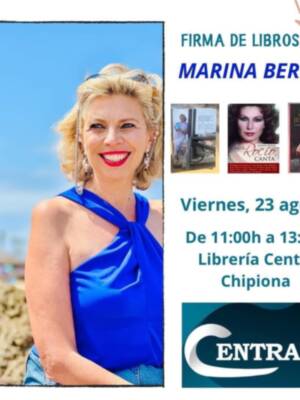 Hoy firma de ejemplares Marina Bernal en Libreria Central de Chipiona 