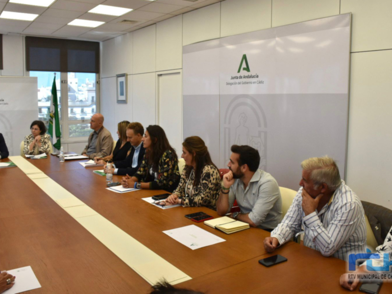 Reunión de trabajo en la Delegación del Gobierno en Cádiz, Junta de Andalucía.