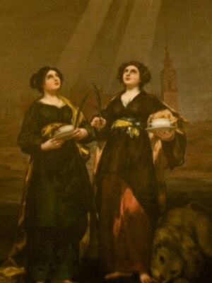 Goya: santas Justa y Rufina de la catedral de Sevilla