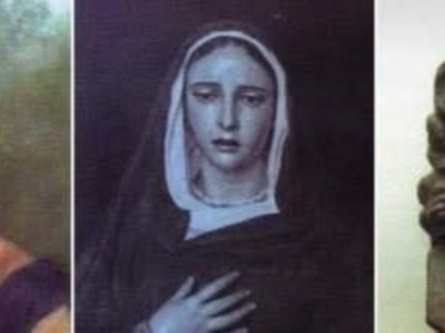 El rostro humano de la Virgen del Silencio en 1955