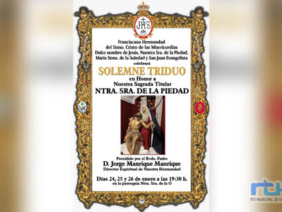 La Hermandad del Cristo de las Misericordias celebra desde el viernes un triduo en honor de Nuestra Señora de la Piedad
