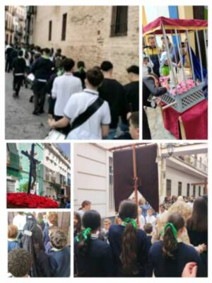 El Colegio Sagrada Familia de la calle Pozo de la Fundación Vedruna Educación  y su tradicional procesión 