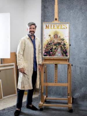 Imágenes del proceso del Cartel anunciador de las Fiestas en Honor y Gloria de Ntra. Sra. de las Nieves Coronada Patrona y Alcaldesa de Honor