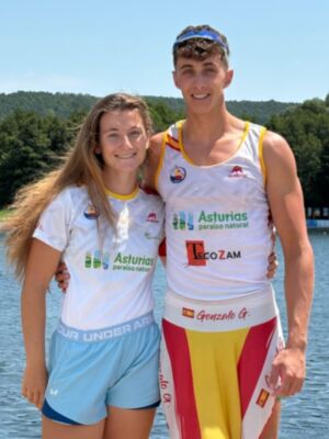 Doble participación del Club Náutico en el Mundial de sprint olímpico sub23 y juvenil de piragüismo