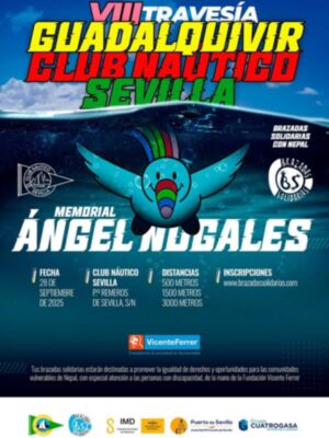 VIII Travesía del Guadalquivir Club Náutico Sevilla Brazadas Solidarias