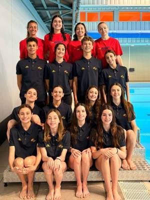 El Club Natación Sincro Sevilla guía a la selección al podio del Europeo infantil de Luxemburgo 