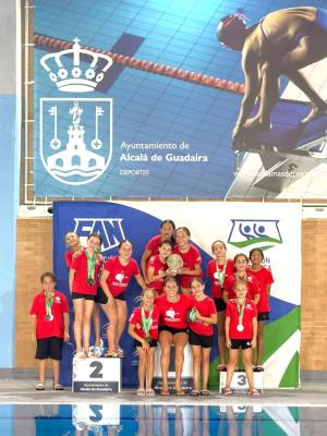 El Club Natación Sincro Sevilla se corona en el Campeonato de Andalucía alevín