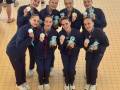 El Club Natación Sincro Sevilla se viste de plata con España en el Europeo júnior