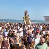 La Virgen del Carmen de Chipiona navegó por aguas y playas del litoral.