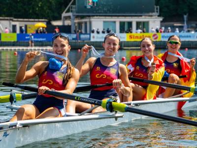 Bronce mundialista sub23 para el remo andaluz en Duisburg 