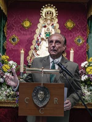 El Círculo Cultural Rociero de Pino Montano rinde homenaje a la Virgen del Rocío con un emotivo pregón de Antonio Bellido