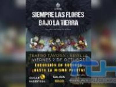 ‘Siempre las flores bajo la tierra’, la obra de la chipionera María de la Rosa se estrena en el Teatro Távora de Sevilla el día 2 de octubre